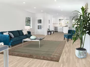 Bordered Wool Nepalese Oriental Area Rug 7x10