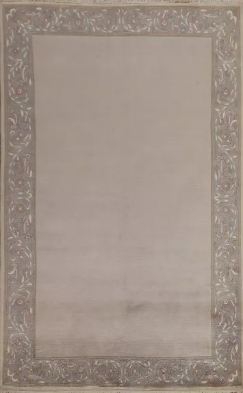 Hand-Knotted Nepalese Oriental Area Rug 5x8