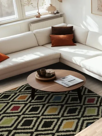 Trellis Wool Moroccan Oriental Area Rug 6x8