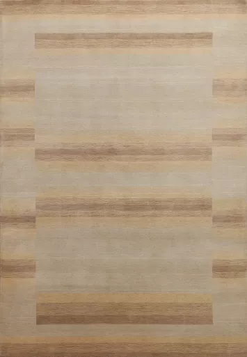 Striped Wool Gabbeh Oriental Area Rug 6x8