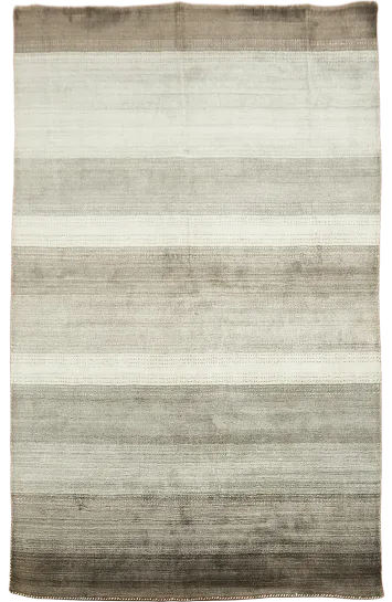 Striped Wool Gabbeh Oriental Area Rug 6x8