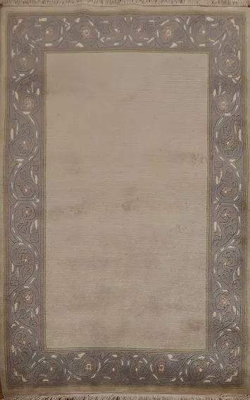 Handmade Wool Nepalese Oriental Area Rug 4x5