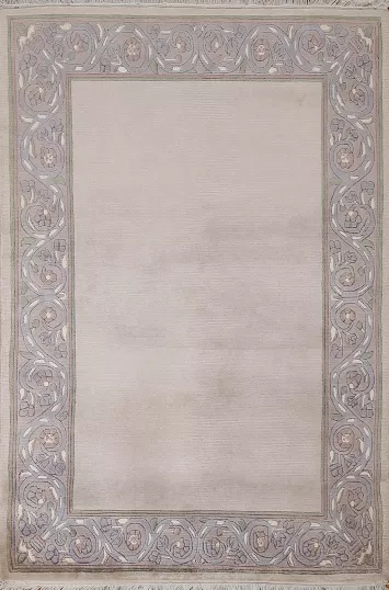 Handmade Wool Nepalese Oriental Area Rug 4x5