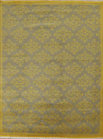All-Over Geometric Gabbeh Oriental Area Rug 8x10