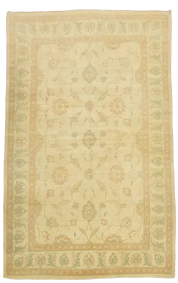 Vegetable Dye Vintage Sultanabad Large Persian Rug 13x21
