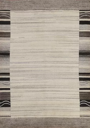 Handmade Gabbeh Oriental Wool Rug 5x7