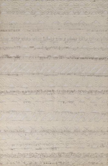 Hand-Knotted Moroccan Oriental Wool Rug 5x8