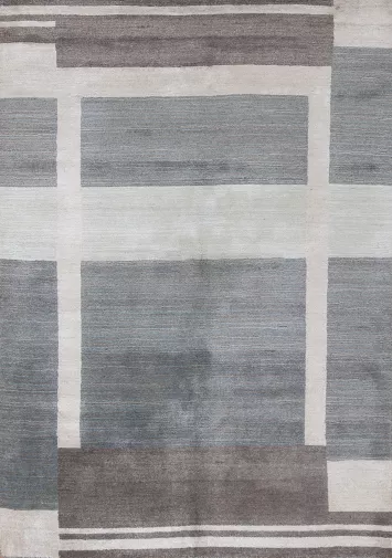 Geometric Wool Gabbeh Oriental Area Rug 5x7