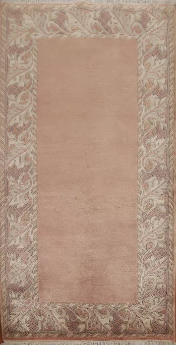 Bordered Nepalese Oriental Wool Rug 3x5