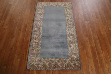 Bordered Nepalese Oriental Wool Rug 3x5