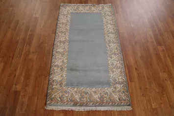 Bordered Nepalese Oriental Wool Rug 3x5