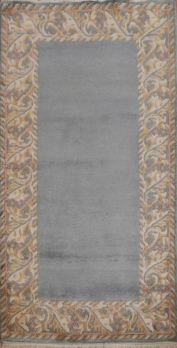 Bordered Nepalese Oriental Wool Rug 3x5