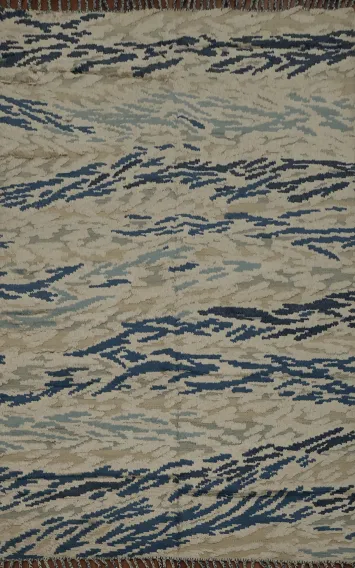 Abstract Wool Moroccan Oriental Area Rug 6x8