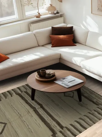 Geometric Wool Moroccan Oriental Area Rug 6x8