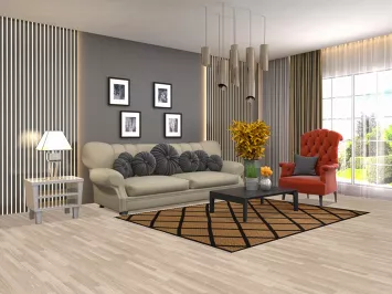 Trellis Wool Nepalese Oriental Area Rug 5x7