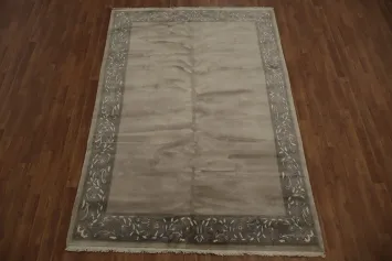 Hand-Knotted Wool Nepalese Oriental Area Rug 5x8