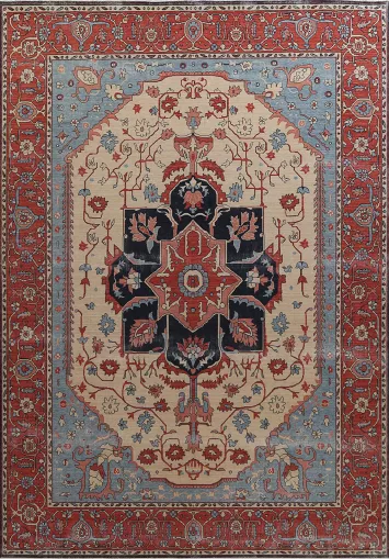 Handmade Heriz Serapi Turkish Area Rug 10x13