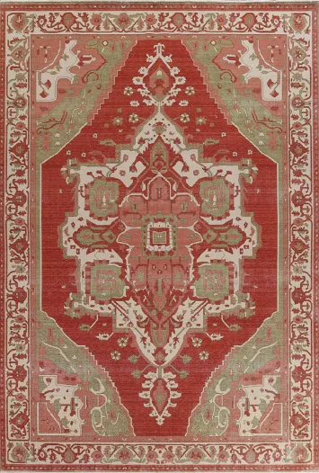 Hand-Knotted Heriz Serapi Oriental Area Rug 9x12