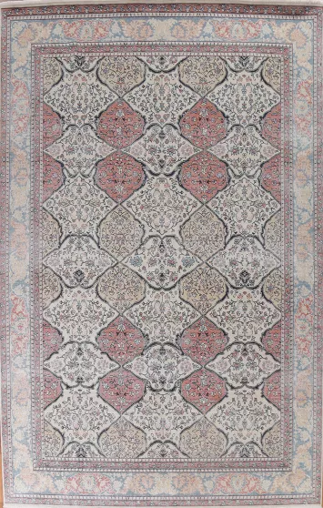 Hand-Knotted Wool Bakhtiari Turkish Area Rug 9x12