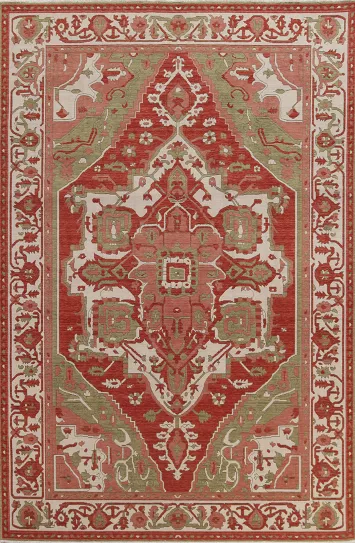 Red Heriz Serapi Oriental Area Rug 7x10