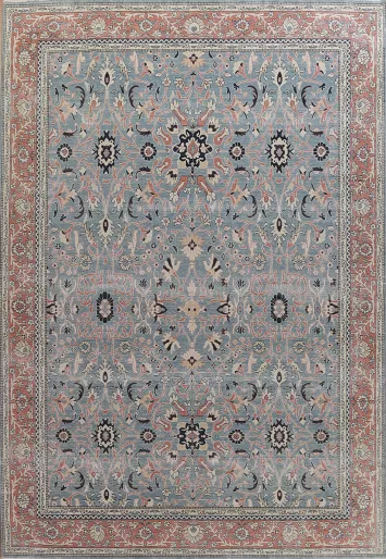 Handmade Sultanabad Ziegler Turkish Wool Rug 10x13