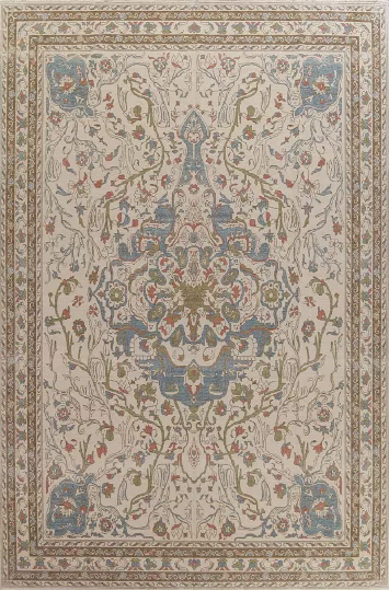 Floral Wool Oushak Oriental Handmade Rug 10x13