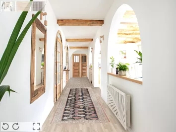 Hand-Knotted Wool Art Deco Oriental Runner Rug 3x12