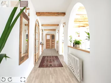 Handmade Wool Turkish Ziegler Runner Rug 3x8