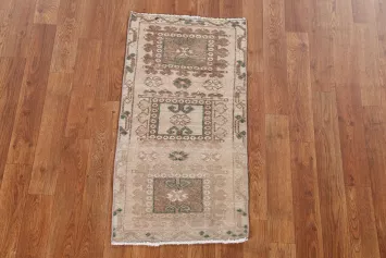 Antique Look Anatolian Turkish Wool Rug 2x3