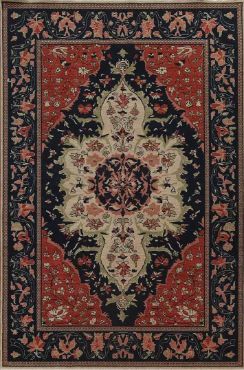 Handmade Wool Sarouk Farahan Turkish Rug 7x10