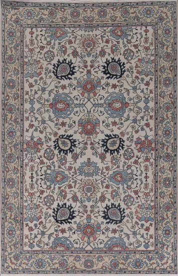 Hand-Knotted Wool Sultanabad Ziegler Turkish Rug 7x10