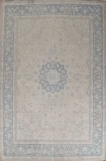 Vintage Wool Kerman Handmade Persian Rug 10x13