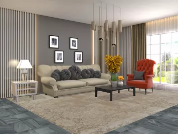 Vintage Handmade Wool Kerman Persian Rug 9x13