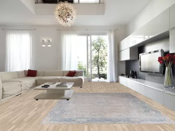 Vintage Muted Wool Kerman Persian Rug 10x13