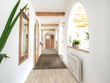 Antique Rustic runner Heriz Persian Distressed Rug with Tribal Pattern 4x11