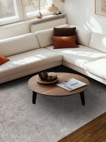 Floral Distressed Tabriz Persian Area Rug 6x10