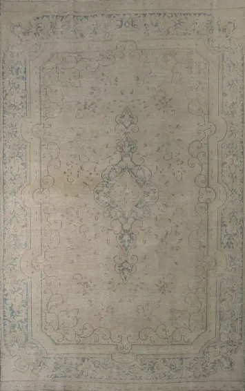 Floral Kerman Persian Area Rug 6x10