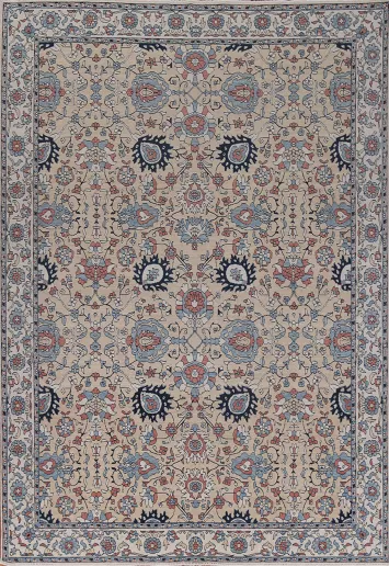 Hand-Knotted Sultanabad Ziegler Turkish Wool Rug 9x12