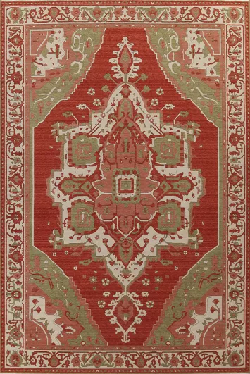 Handmade Wool Heriz Serapi Turkish Rug 9x12