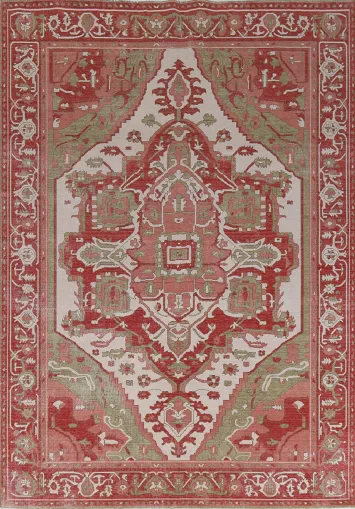 Handmade Heriz Serapi Turkish Wool Rug 8x10