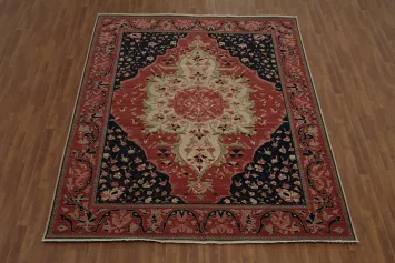 Floral Sarouk Farahan Wool Turkish Rug 8x10