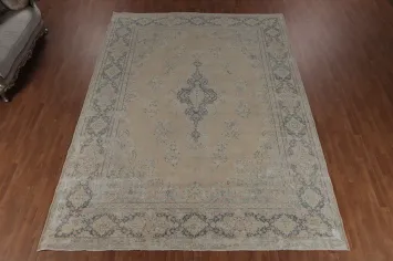 Distressed Kerman Handmade Persian Large Rug 10x14