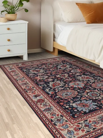 All-Over Floral Sultanabad Ziegler Wool Turkish Rug 4x6