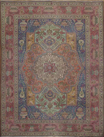 Geometric Kashmar Persian Area Rug 8x11