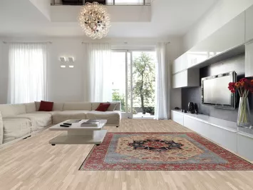 Floral Wool Heriz Serapi Turkish Area Rug 10x13