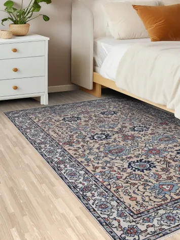 All-Over Sultanabad Ziegler Turkish Wool Rug 4x6