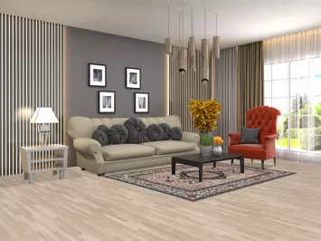 Geometric Kashan Mohtasham Oriental Area Rug 5x7