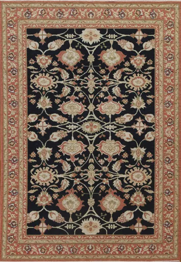 Floral Sultanabad Ziegler Turkish Area Rug 5x7