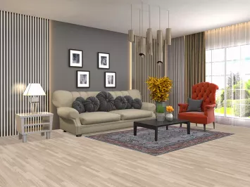 Floral Sultanabad Ziegler Oriental Wool Rug 5x7