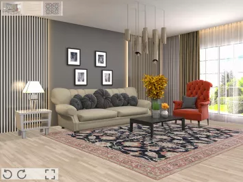 Floral Sultanabad Ziegler Turkish Area Rug 8x10